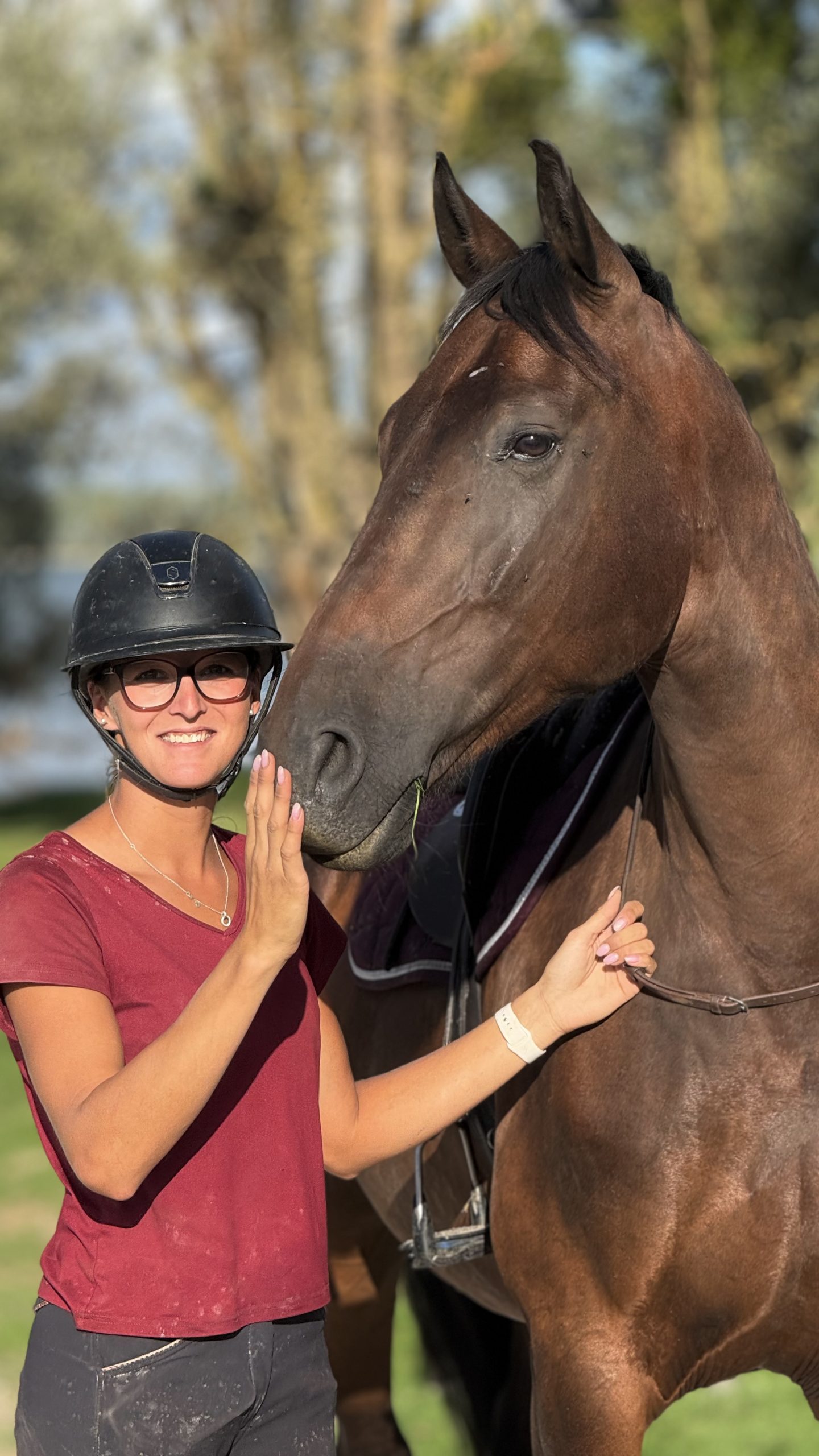 Chloé avec un cheval